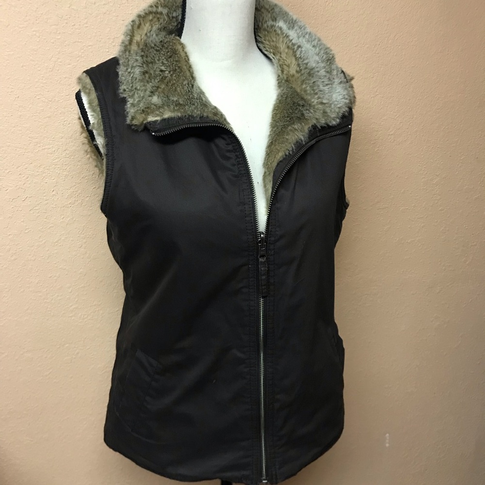 TJ Max reversible faux fur vest